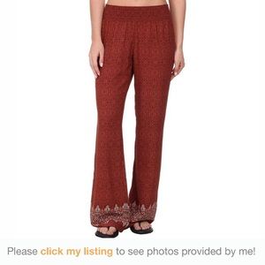 Prana Isadora Wide Leg Boho Pant Red size XS